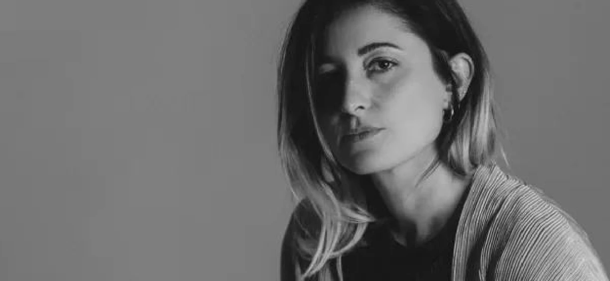 Ritratto di Claudia Giglio in bianco e nero